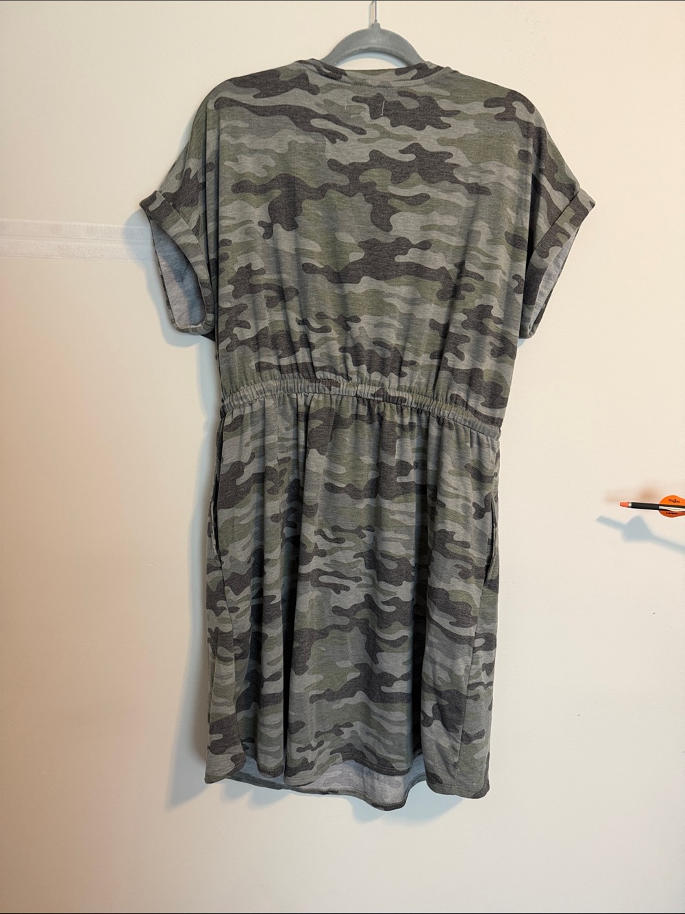 Maurices Olive Green Camo T-Shirt Dress - Picture 3 of 3